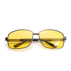 Night Vision Yellow Lens Polarized Sunglasses UV400 Men