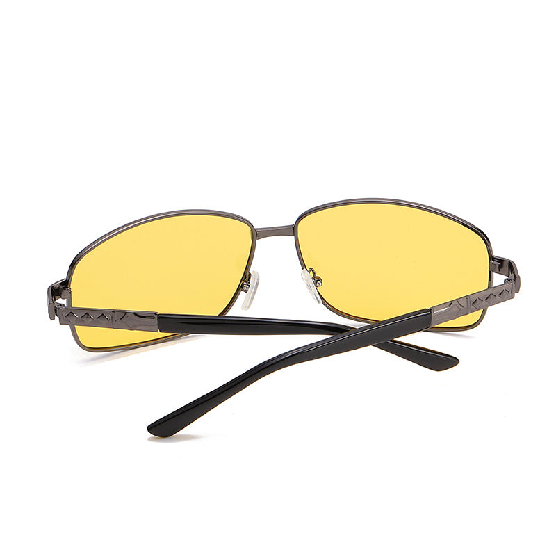 Night Vision Yellow Lens Polarized Sunglasses UV400 Men