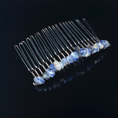 1oc Natural Stone Hair Comb Insert Comb Boho Style Hair Comb
