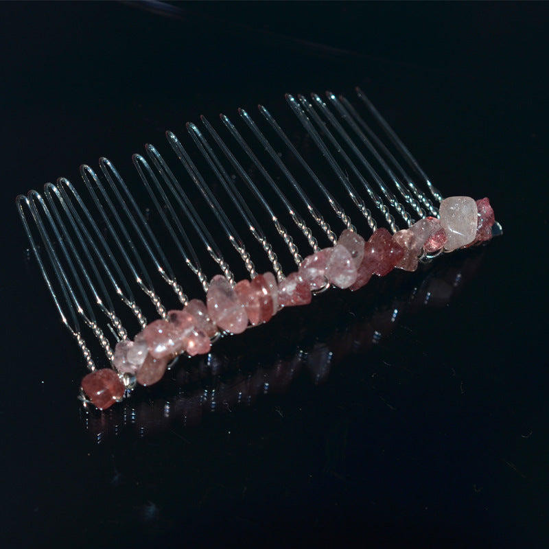 1oc Natural Stone Hair Comb Insert Comb Boho Style Hair Comb