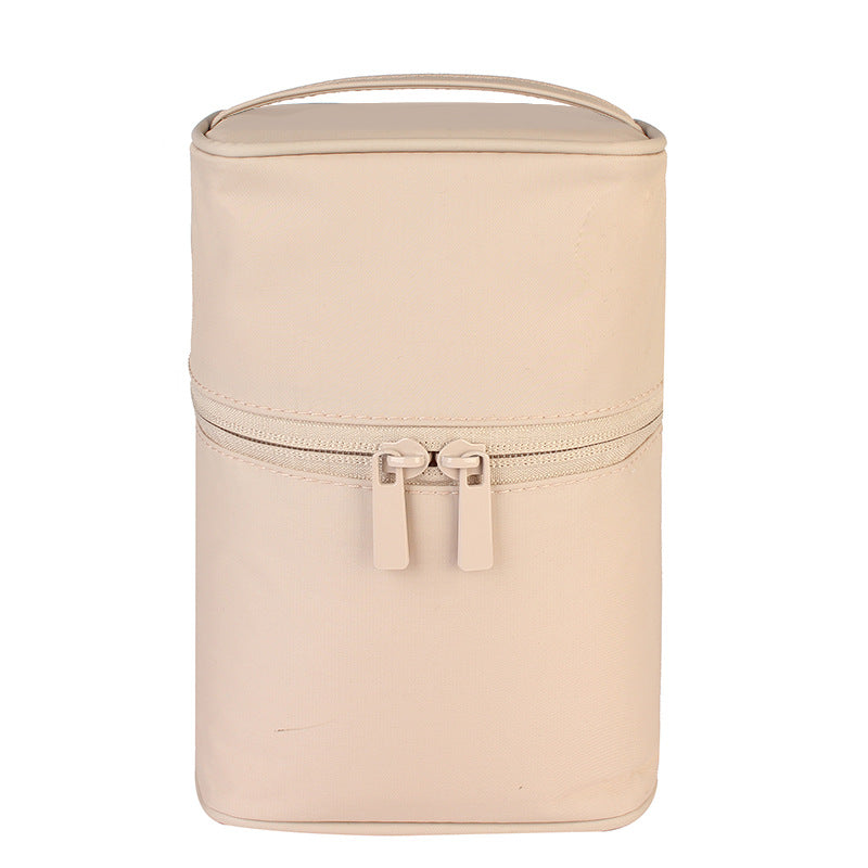 Solid Zipper Makeup Brush Storage Bag Lightweight Versatile Makeup Bag