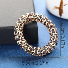 Leopard Pattern Hair Tie Ponytail Holder Hair Accessories