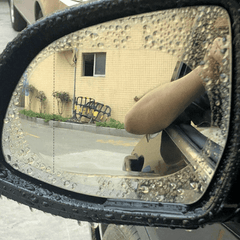 2pcs Car Rainproof Clear Film Rearview Mirror Anti Fog Waterproof Film