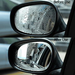 2pcs Car Rainproof Clear Film Rearview Mirror Anti Fog Waterproof Film