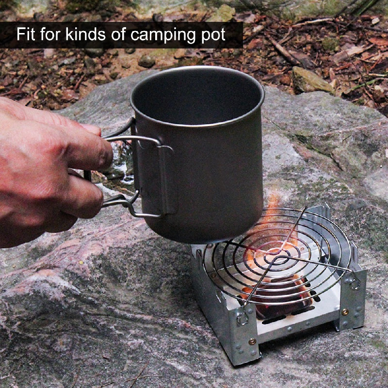 Portable Camping Alcohol Stove Foldable for Cooking