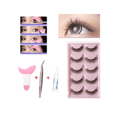 5 Pairs Layer Curling Faux Mink False Eyelashes