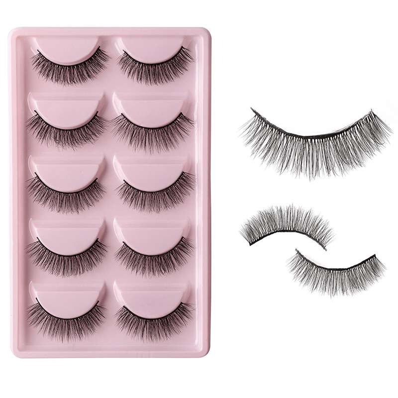 5 Pairs Layer Curling Faux Mink False Eyelashes