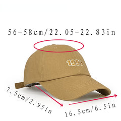 1990 Embroidery Baseball Cap Vintage Solid Casual Dad Hats Unisex