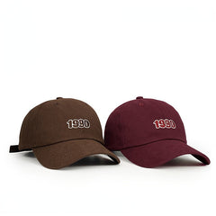 1990 Embroidery Baseball Cap Vintage Solid Casual Dad Hats Unisex