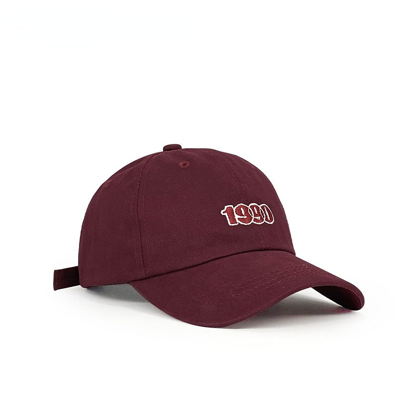 1990 Embroidery Baseball Cap Vintage Solid Casual Dad Hats Unisex