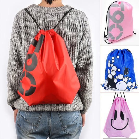Durable Drawstring Backpack with Large Capacity