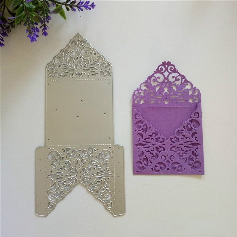 Hollow Lacework Envelope Metal Cutting Dies DIY Scrapbook Embossing Paper Craft