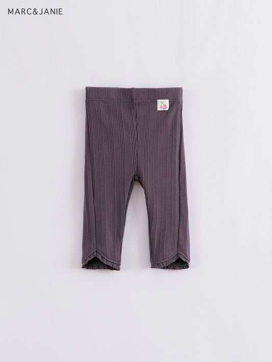 Girls Flared Leggings in Assorted Colors - Stretch Knit Pants for Kids