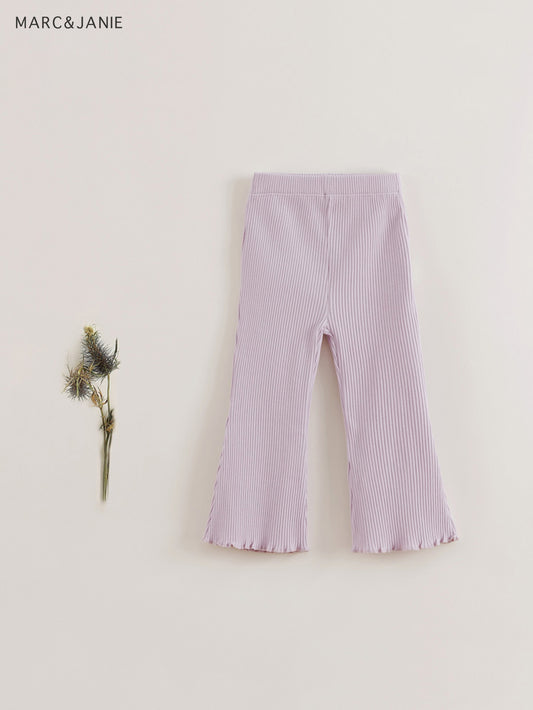 MARC&JANIE Girls Flared Leggings Soft Knit Comfortable Spring Summer Kids Clothi