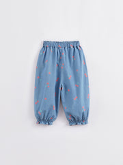 MARC&JANIE Girls Cherry Print Denim Pants Jeans for Spring Summer