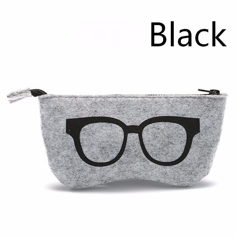 Zipper Cloth Glasses Bag Sunglasses Eyewear Accessories Men Women