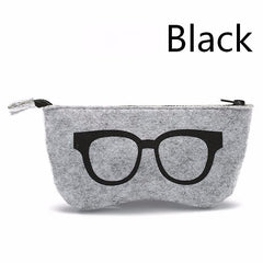 Zipper Cloth Glasses Bag Sunglasses Eyewear Accessories Men Women