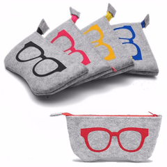 Zipper Cloth Glasses Bag Sunglasses Eyewear Accessories Men Women