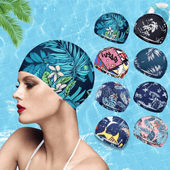 Vibrant Print Swim Cap for Enhanced Swim Experience