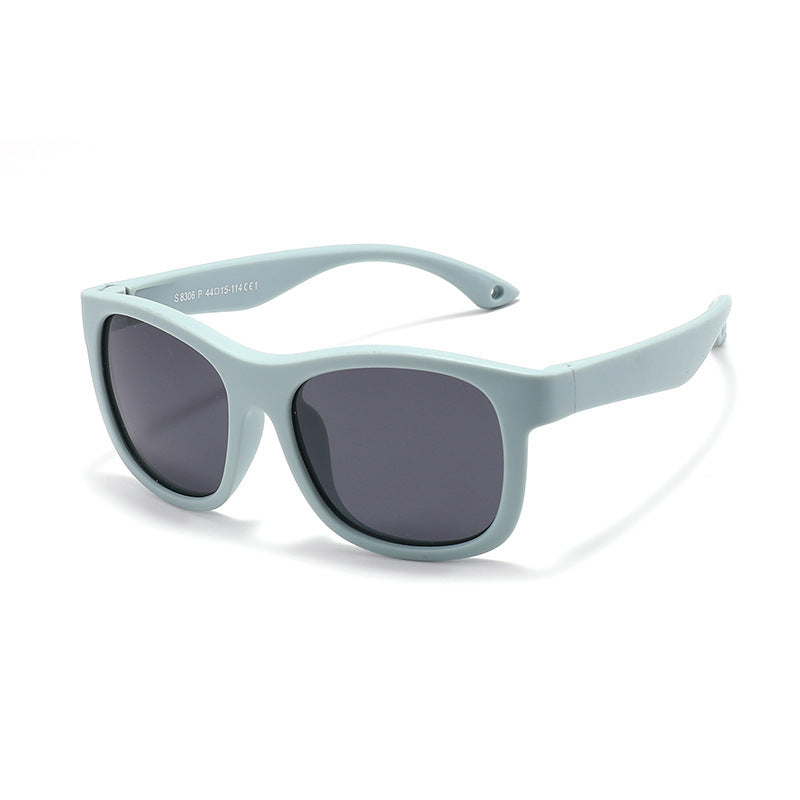 Kids Teen Silicone Frame Sun Protection Sunglasses