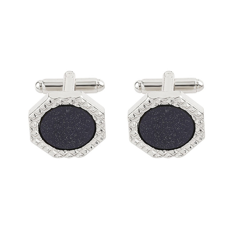 Men's Rhinestone French Cufflinks, High-Quality Suit Shirt Tail Cuff