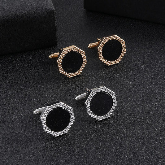Men's Rhinestone French Cufflinks, High-Quality Suit Shirt Tail Cuff