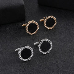 Men's Rhinestone French Cufflinks, High-Quality Suit Shirt Tail Cuff