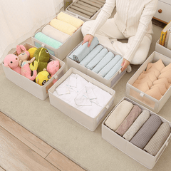 Foldable Cotton Linen Window Closet Storage Box Organizer