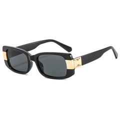Y2K Rectangle Polarized Sunglasses Kpop Gradient Lens UV400