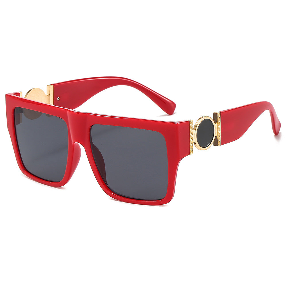 Flat Top Sunglasses for Women Men UV400