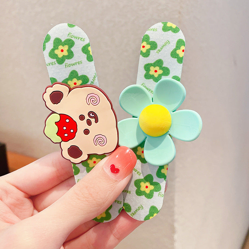 Baby Girls Cartoon Hair Pad For Bang Side Hair Sticker