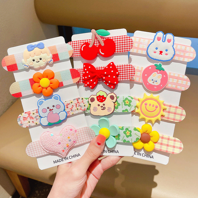 Baby Girls Cartoon Hair Pad For Bang Side Hair Sticker