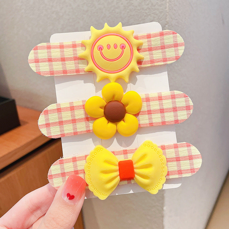 Baby Girls Cartoon Hair Pad For Bang Side Hair Sticker