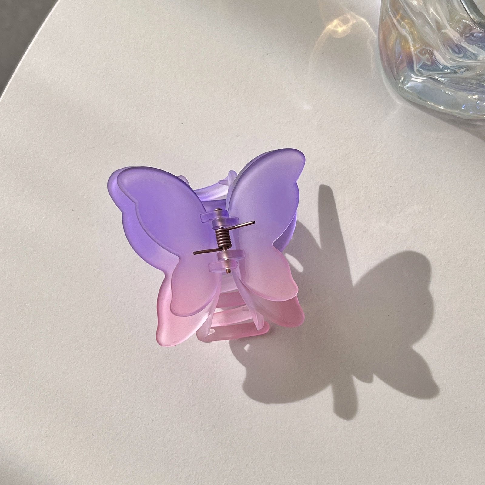 Gradient Hair Claw Butterfly Shaped Hair Clip For Women Girls Hair Claw