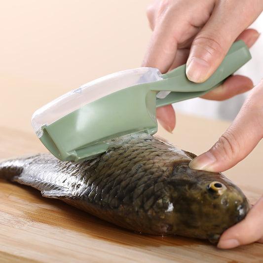 Fish Scale Scraper with Protective Cover - Home Kitchen & Outdoor Fishing