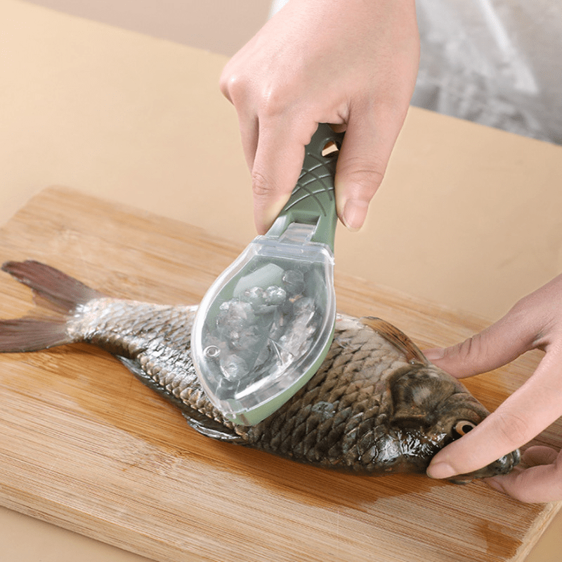 Fish Scale Scraper with Protective Cover - Home Kitchen & Outdoor Fishing