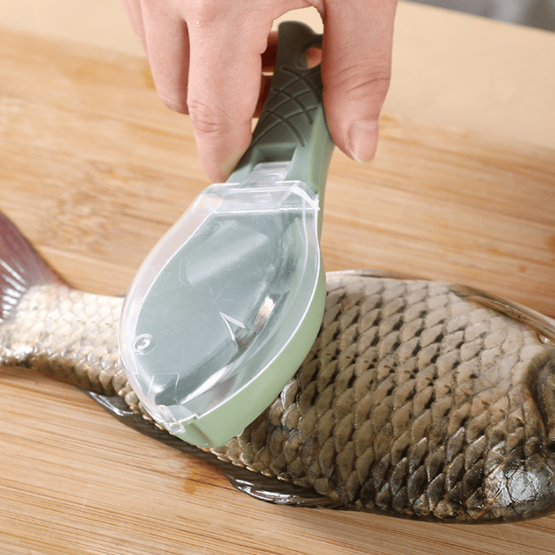 Fish Scale Scraper with Protective Cover - Home Kitchen & Outdoor Fishing