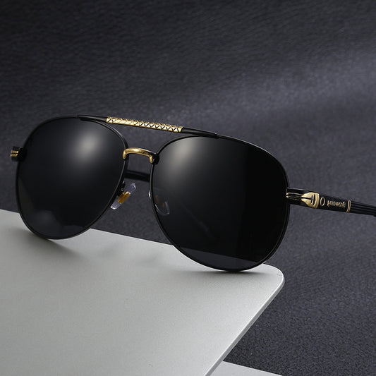 S400 Polarized Photochromic Sunglasses Metal Frame UV400 Retro Sun Glasses