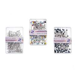 100pcs Fabric Sewing Pins with Colored Ball Glass Heads
