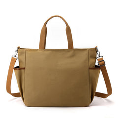 Canvas Tote Bag with Pockets - Casual Shoulder Bag