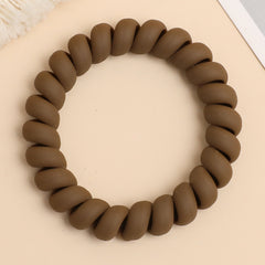 Matte Spiral Hair Tie Ponytail Hair Accessories