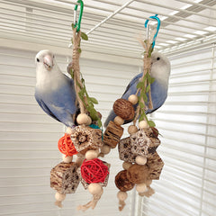 Colorful Hanging Bird Swing Toy for Parrot Cage