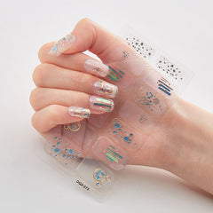 Full Wrap Nail Stickers Self Adhesive Nail Decals for Women Long Lasting