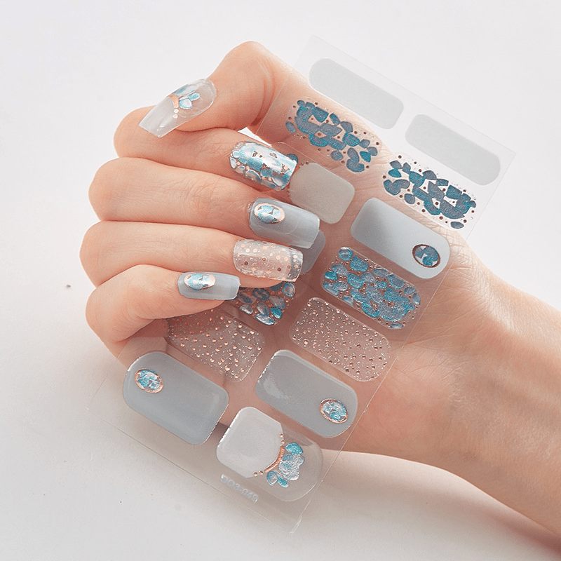 Full Wrap Nail Stickers Self Adhesive Nail Decals for Women Long Lasting