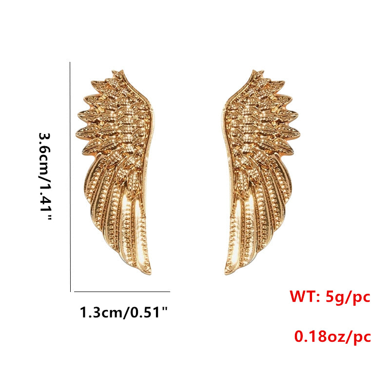 2pcs Wing Brooche Set Retro Style Wedding Shirt Collar Pin Accessory Gift
