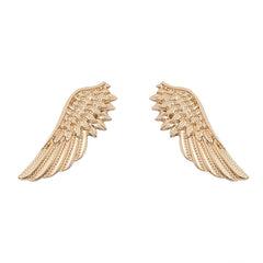 2pcs Wing Brooche Set Retro Style Wedding Shirt Collar Pin Accessory Gift