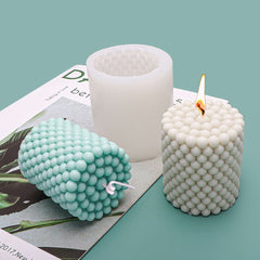 3D Cylinder Candle Mold Silicone DIY Candle Making Mould Soap Resin Mold