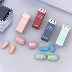 2pcs Soft Soundproof Earplugs for Students Travel and Office Use