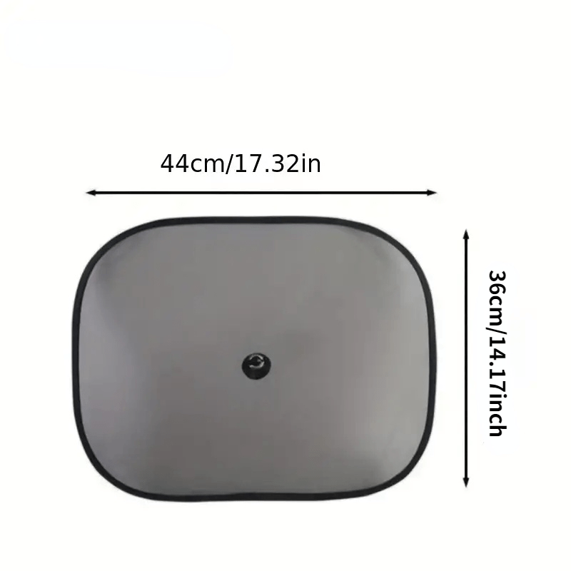 2pcs Car Sun Shade UV Protection Suction Cup Sunshade Heat Insulation
