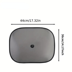 2pcs Car Sun Shade UV Protection Suction Cup Sunshade Heat Insulation